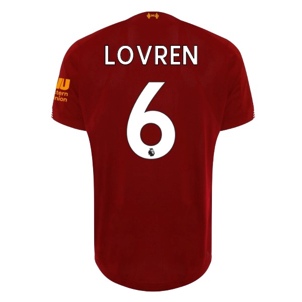 Camiseta Liverpool NO.6 Lovren Primera equipo 2019-20 Rojo